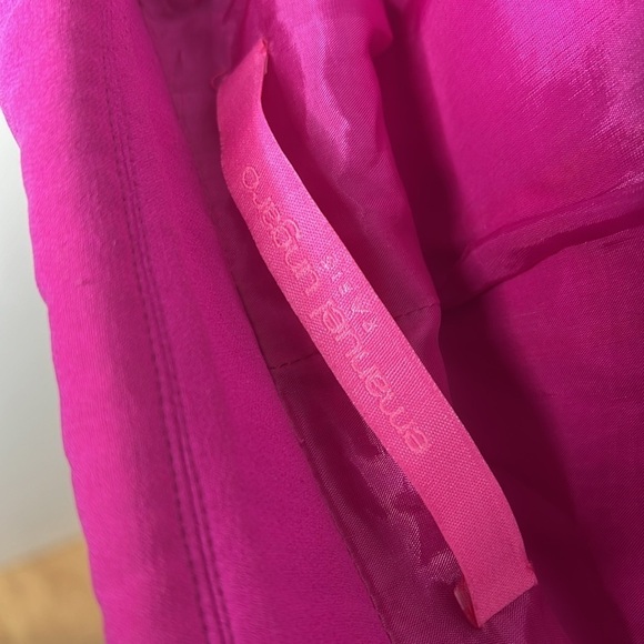 Emanuel Ungaro Paris Sz 34 Bright Pink Fitted Single Button Blazer - Picture 9 of 9